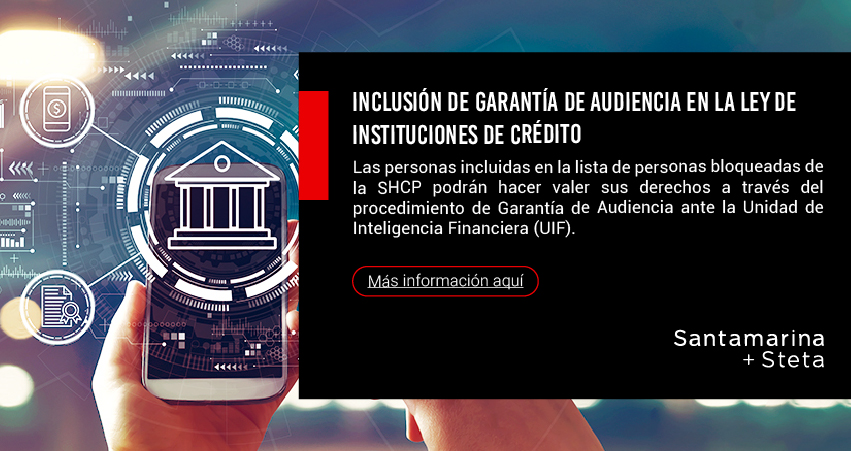Garantia de Audiencia de las personas incluidas en la lista