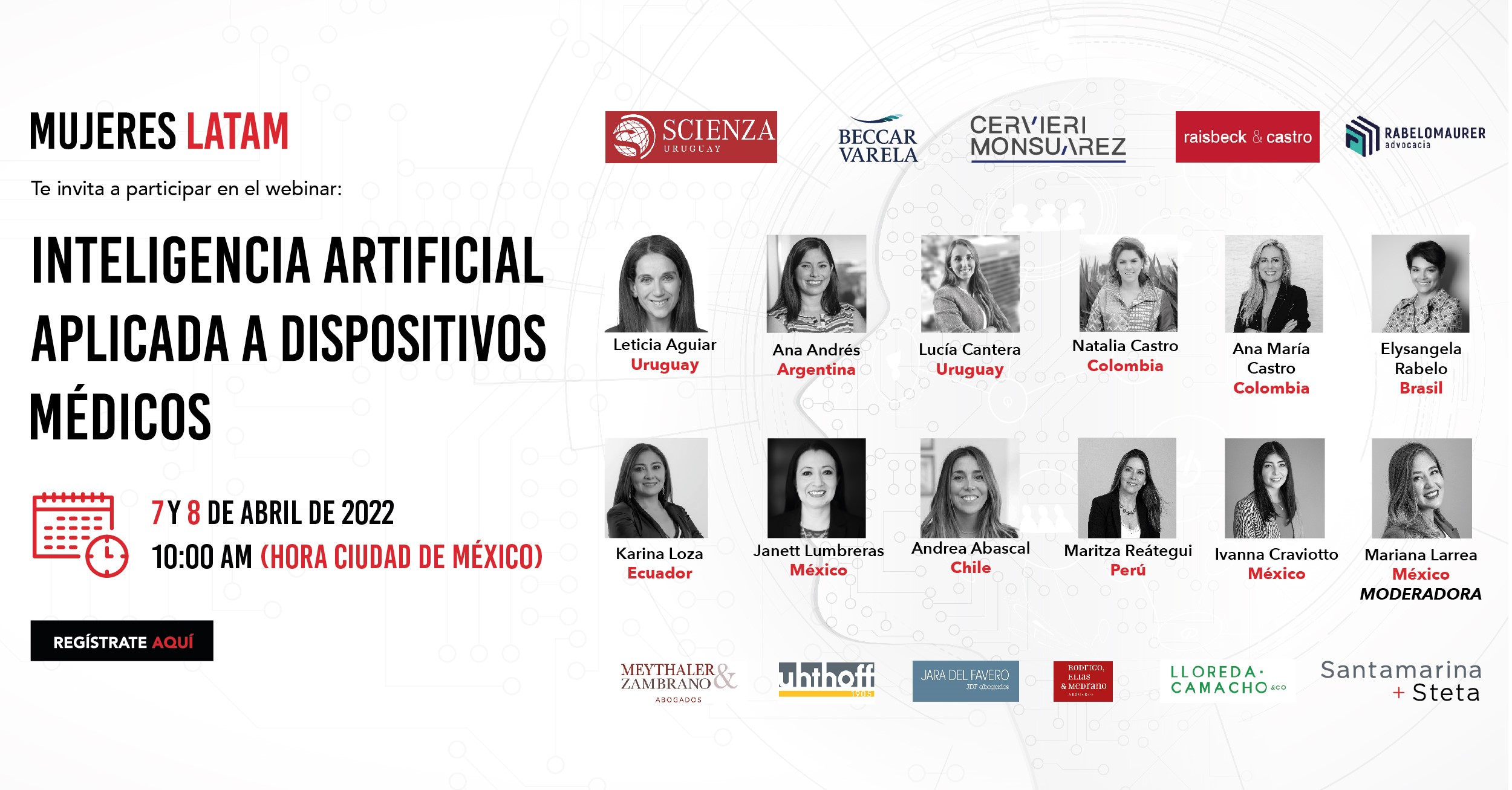 Mujeres LATAM Dispositivos Medicos 7 y 8 de abril