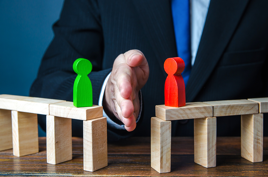 bigstock A Man Breaks Contact Between P 442145756