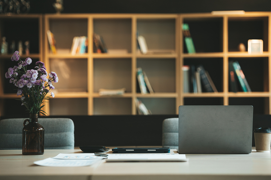 bigstock Startup Company Desk Empty Of 460868431 1