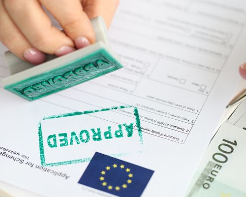 bigstock Approval Of Visa For Travel To 472549389