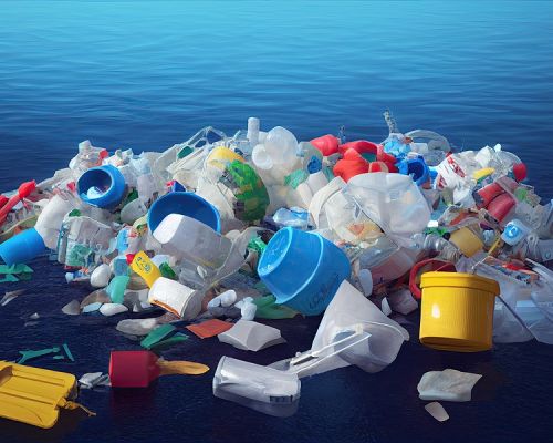 bigstock Close up Of Garbage On The Oce 463278885