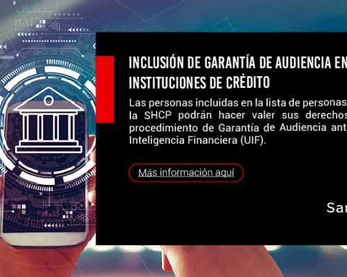 Garantia de Audiencia de las personas incluidas en la lista